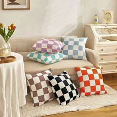 Checkered Cushion Cover