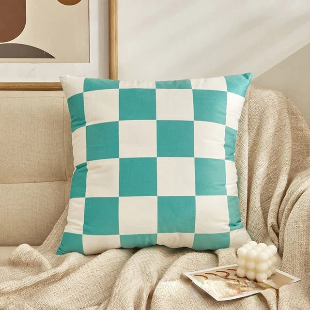 Checkered Cushion Cover