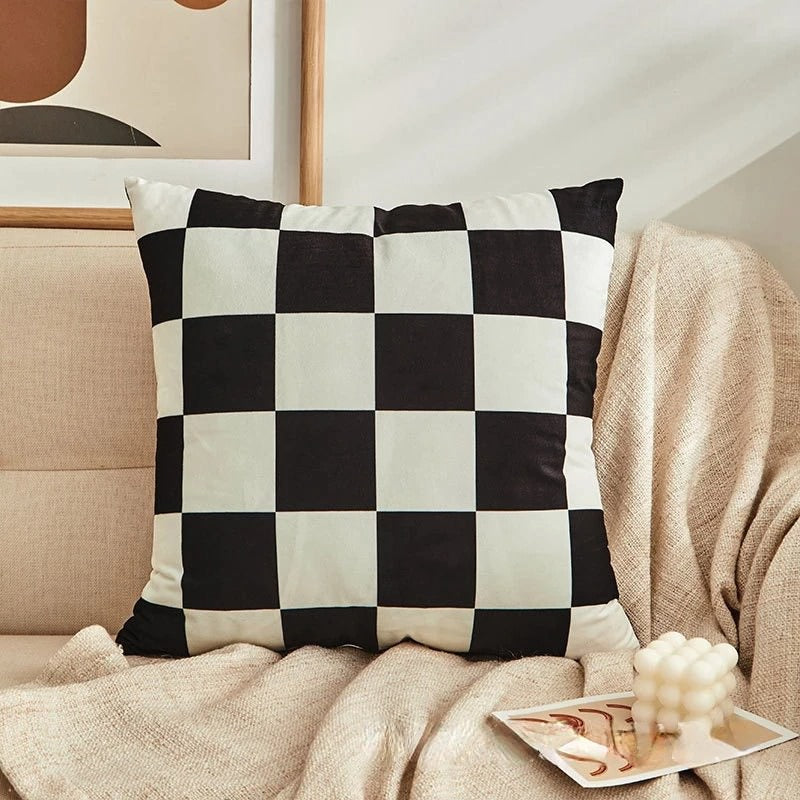 Checkered Cushion Cover