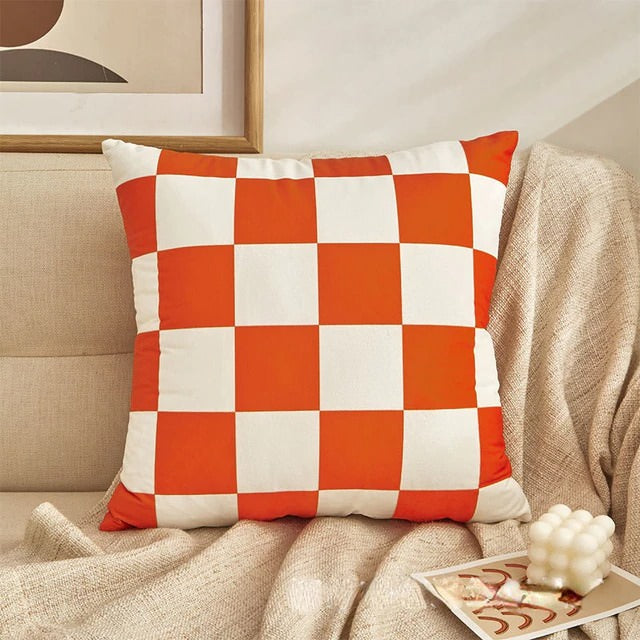 Checkered Cushion Cover