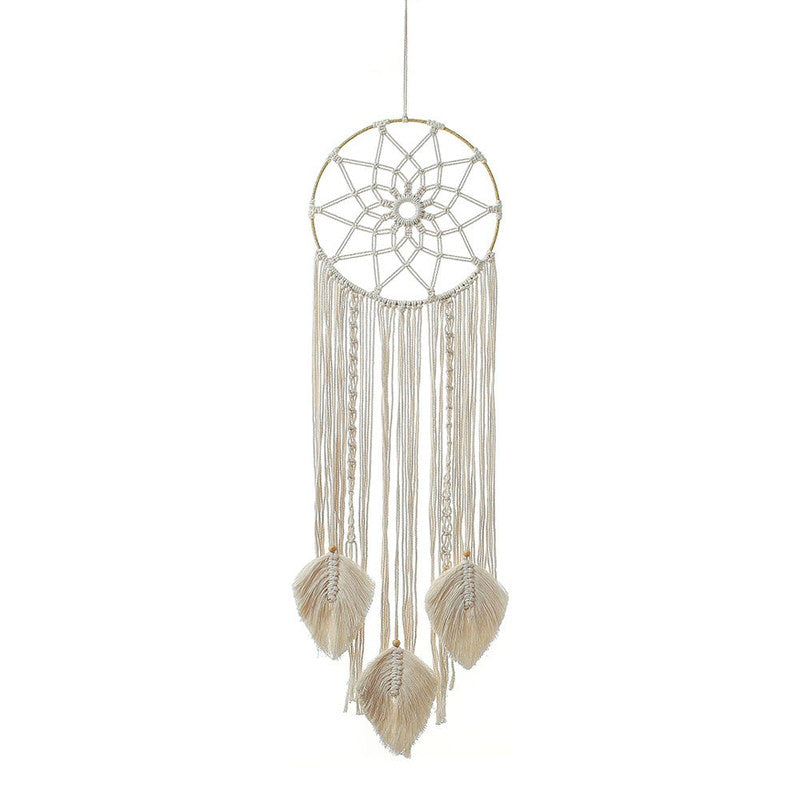 Snowflake Fringe Macrame Dreamcatcher