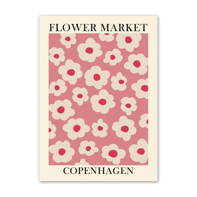 Flower Market Canvas Posters