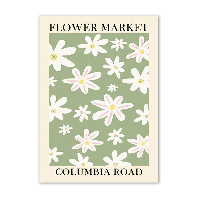 Flower Market Canvas Posters