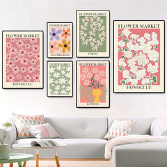 Flower Market Canvas Posters