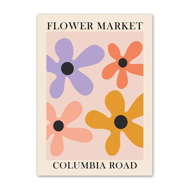 Flower Market Canvas Posters