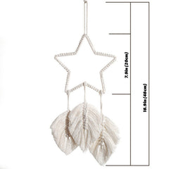 Star With Fringe Macrame Dreamcatcher