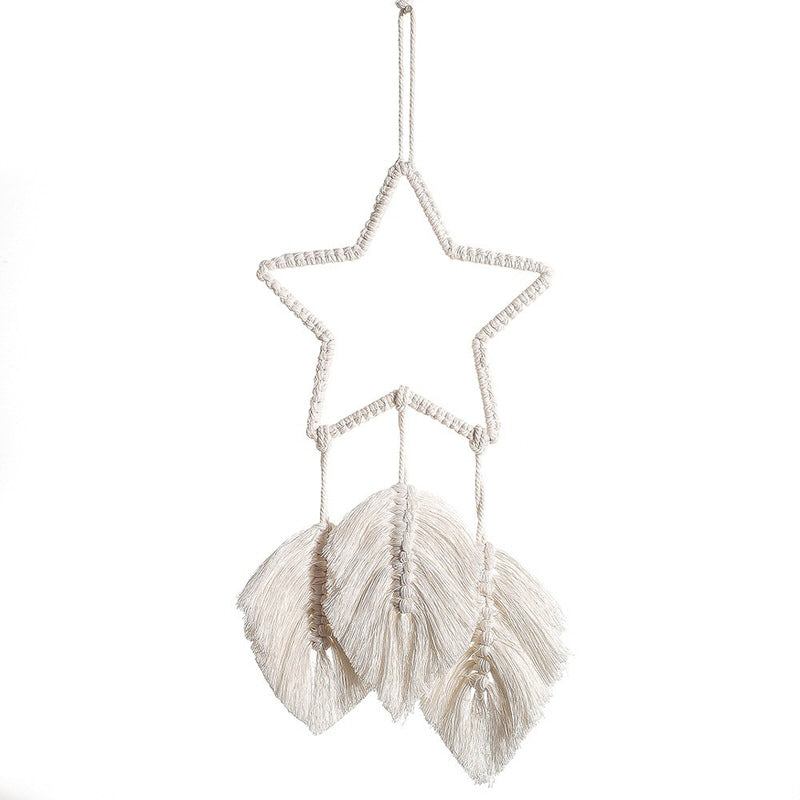 Star With Fringe Macrame Dreamcatcher