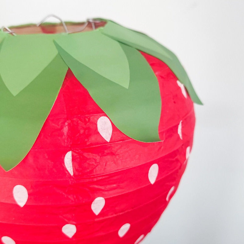 Strawberry Paper Lanterns Hanging Decor