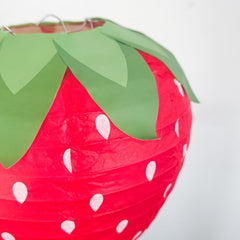 Strawberry Paper Lanterns Hanging Decor