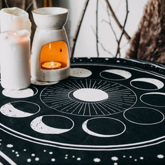 Tarot Moon Phases Altar Cloth