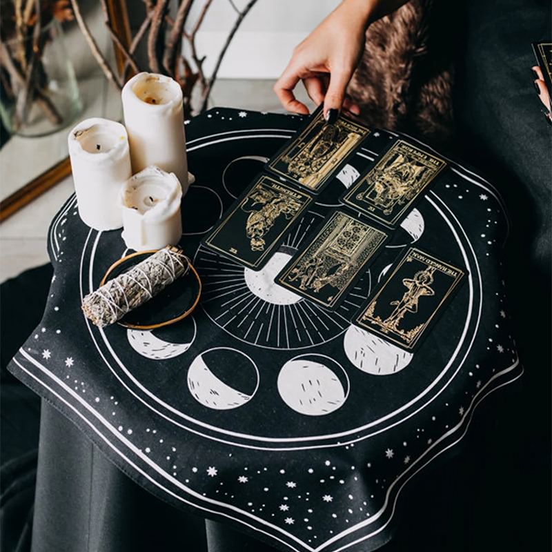 Tarot Moon Phases Altar Cloth