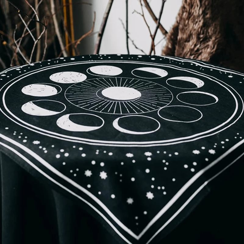 Tarot Moon Phases Altar Cloth