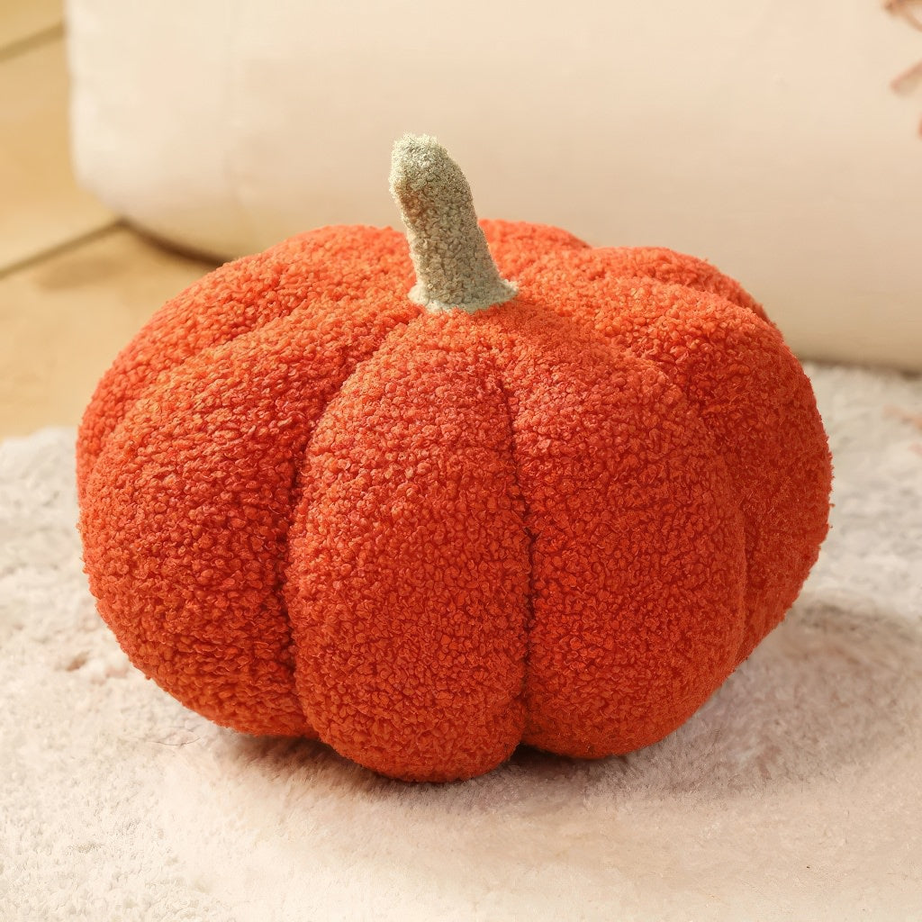 Terry Pumpkin Plush Pillow