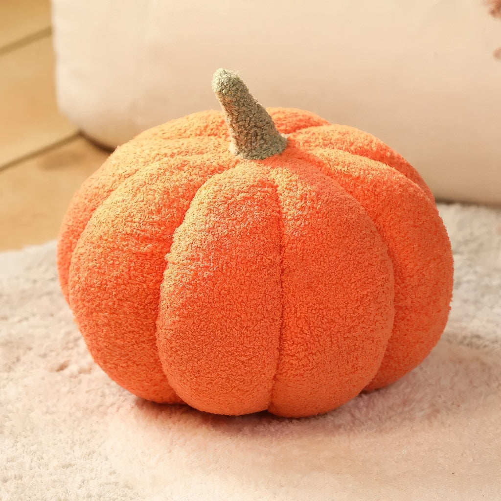 Terry Pumpkin Plush Pillow