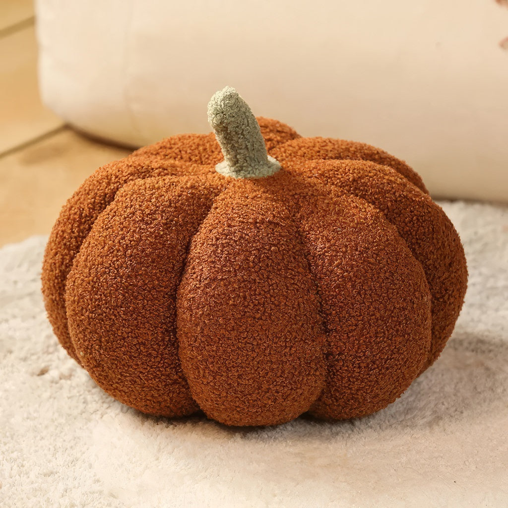 Terry Pumpkin Plush Pillow