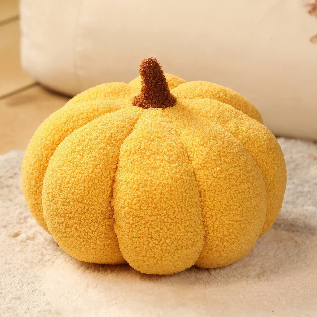 Terry Pumpkin Plush Pillow