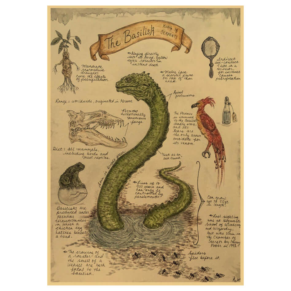 The Basilisk Vintage Poster