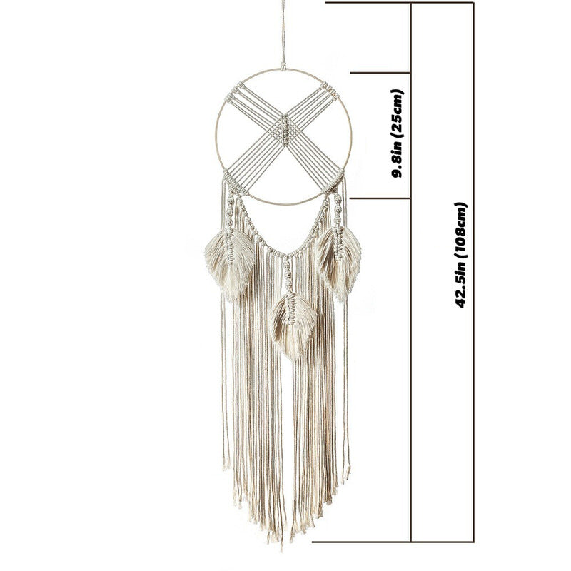 The Cross Fringe Macrame Dreamcatcher