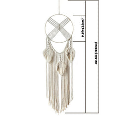 The Cross Fringe Macrame Dreamcatcher