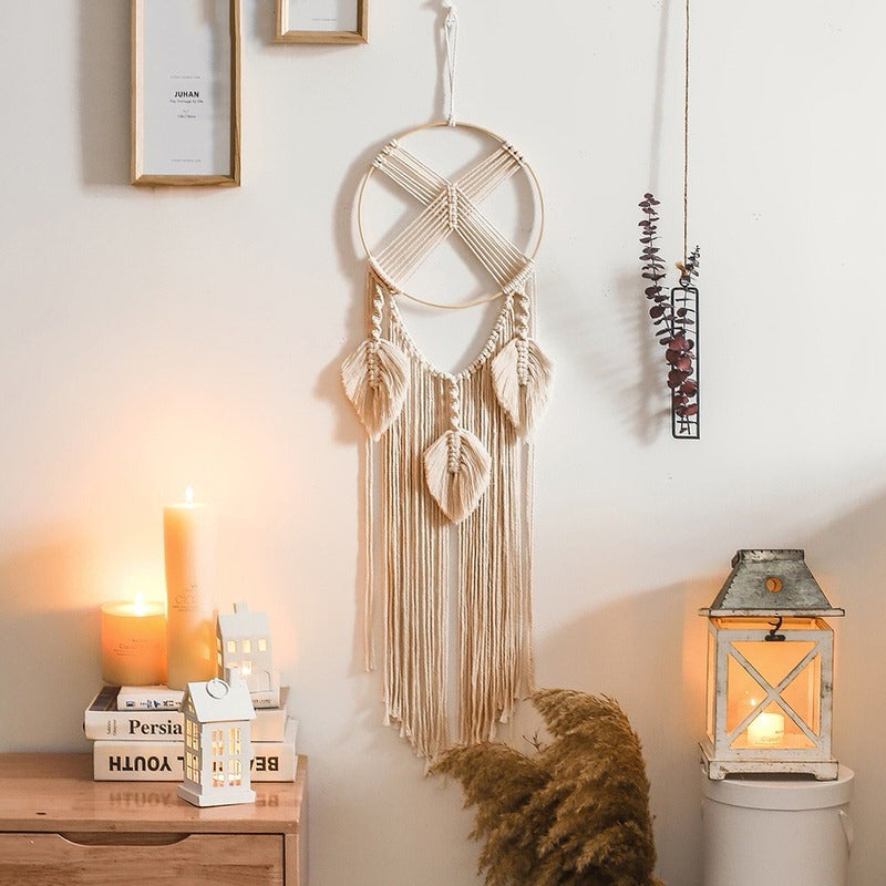 The Cross Fringe Macrame Dreamcatcher