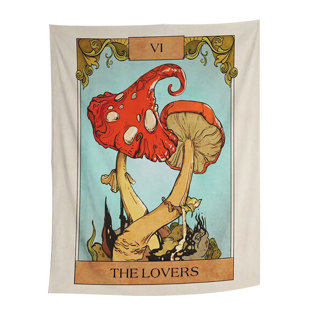 The Lovers Mushrooms Tapestry