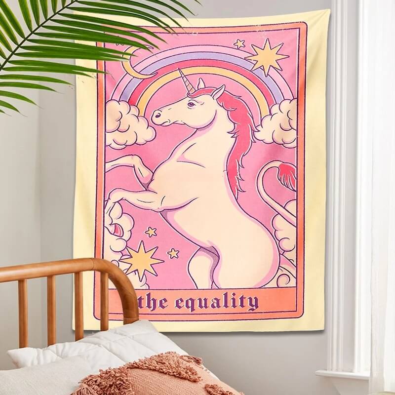 The Rainbow Unicorn Tapestry