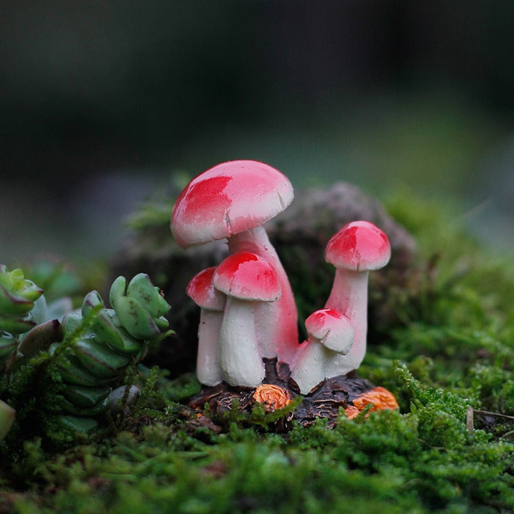 Tiny Mushrooms Figurine