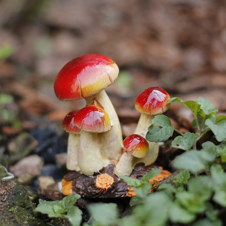 Tiny Mushrooms Figurine