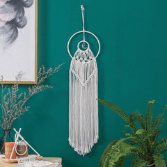 Tiny Moon Macrame Dreamcatcher