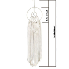 Tiny Moon Macrame Dreamcatcher