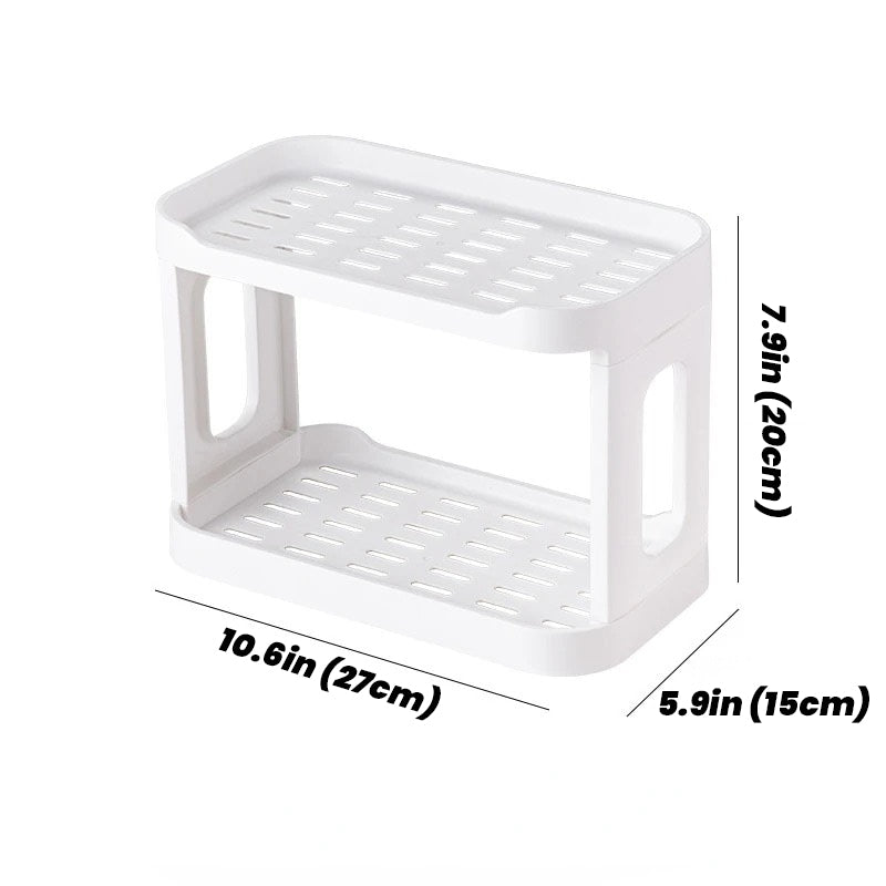 Minimalist Two-Storey Desk Shelf