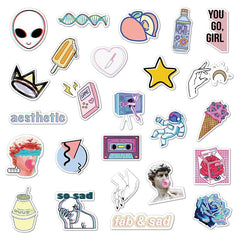 Vaporwave David Sticker Pack