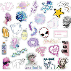 Vaporwave David Sticker Pack