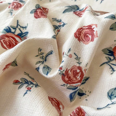 Vintage Coquette Red Roses Bedding Set