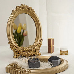 Vintage Golden ArtHoe Mirror