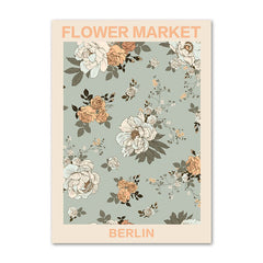 Vintage blasse Blumenkunst Leinwand Poster
