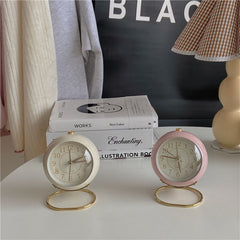 Vintage Round Table Alarm Clock