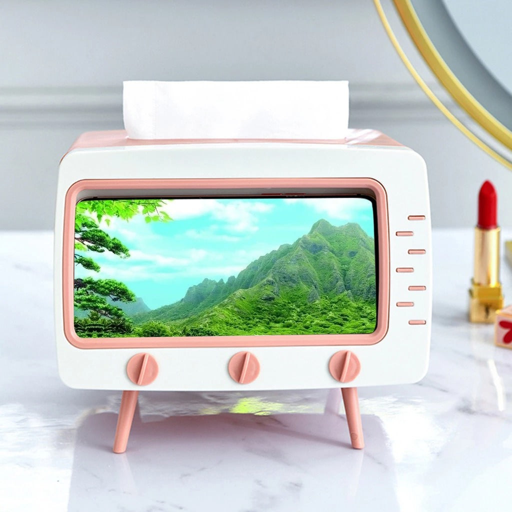 Vintage TV Table Tissue Holder