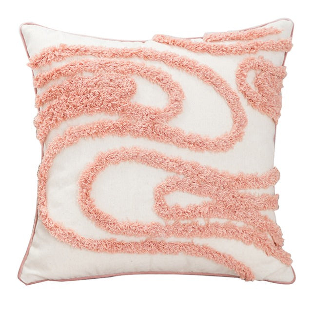 Wavy Tufted Cushion Cover