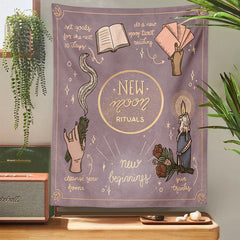 New Moon Rituals Tapestry