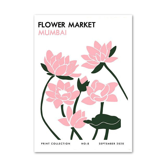 Japanese Pink Selection Canvas Posters