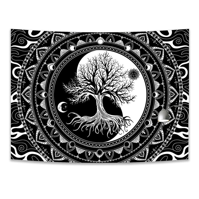Tapisserie Yin Yang Arbre de Vie