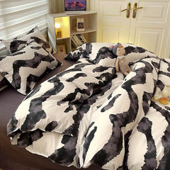 Zebra Art Print Bedding Set