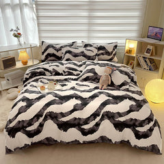 Zebra Art Print Bedding Set