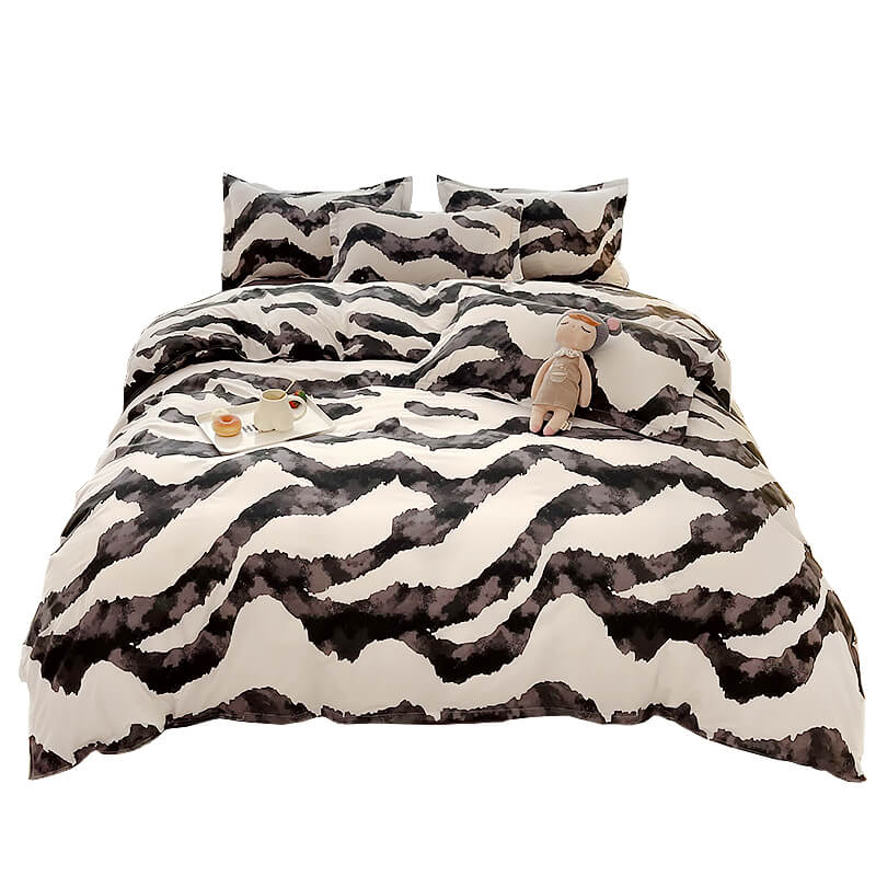 Zebra Art Print Bedding Set